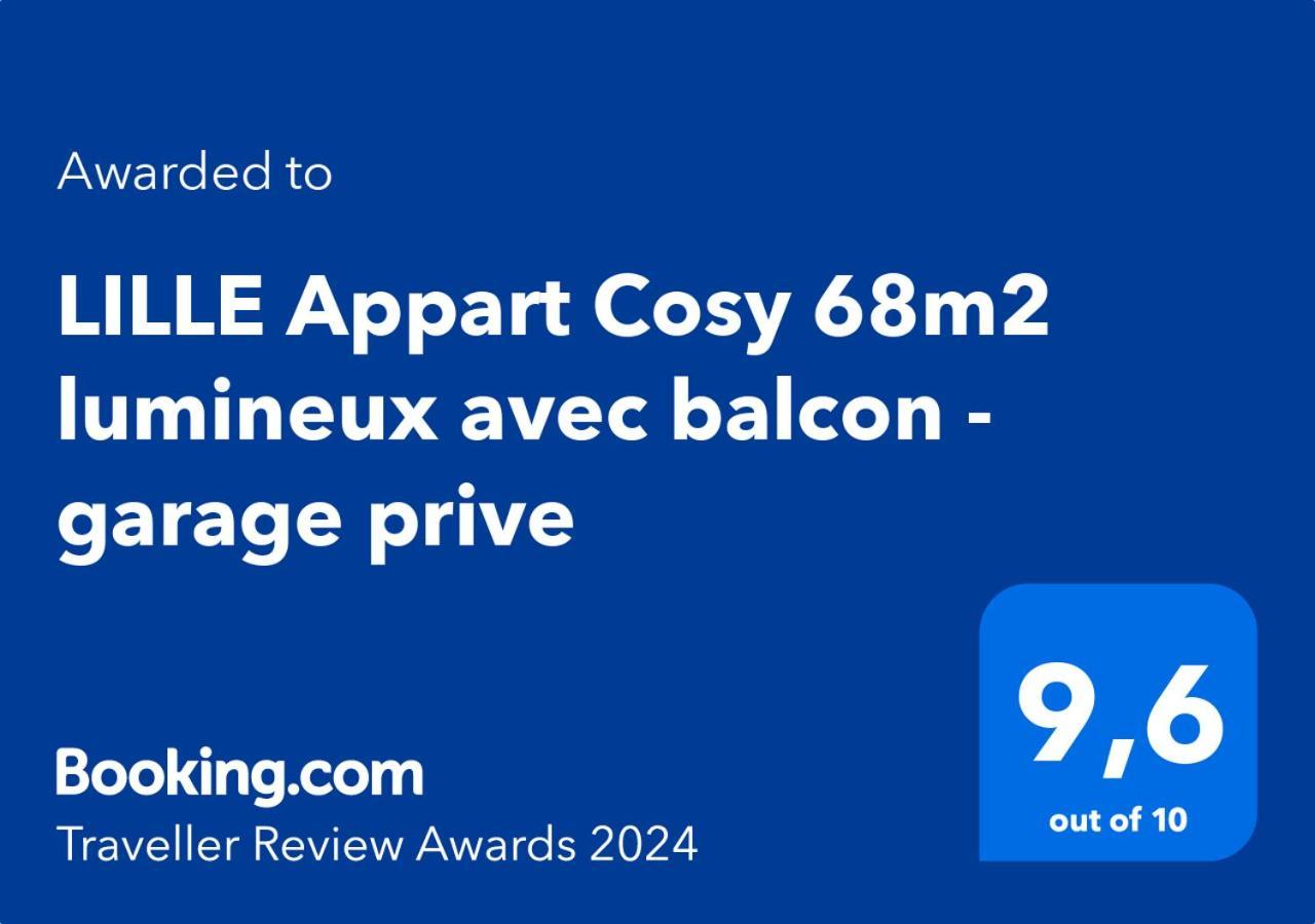Lille Appart Cosy 68M2 Lumineux Avec Balcon - Garage Prive ภายนอก รูปภาพ